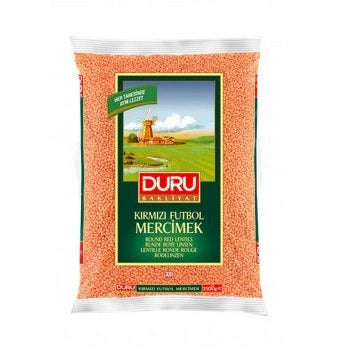 Duru Red Lentils Whole (Futbol Kirmizi Mercimek) 1Kg
