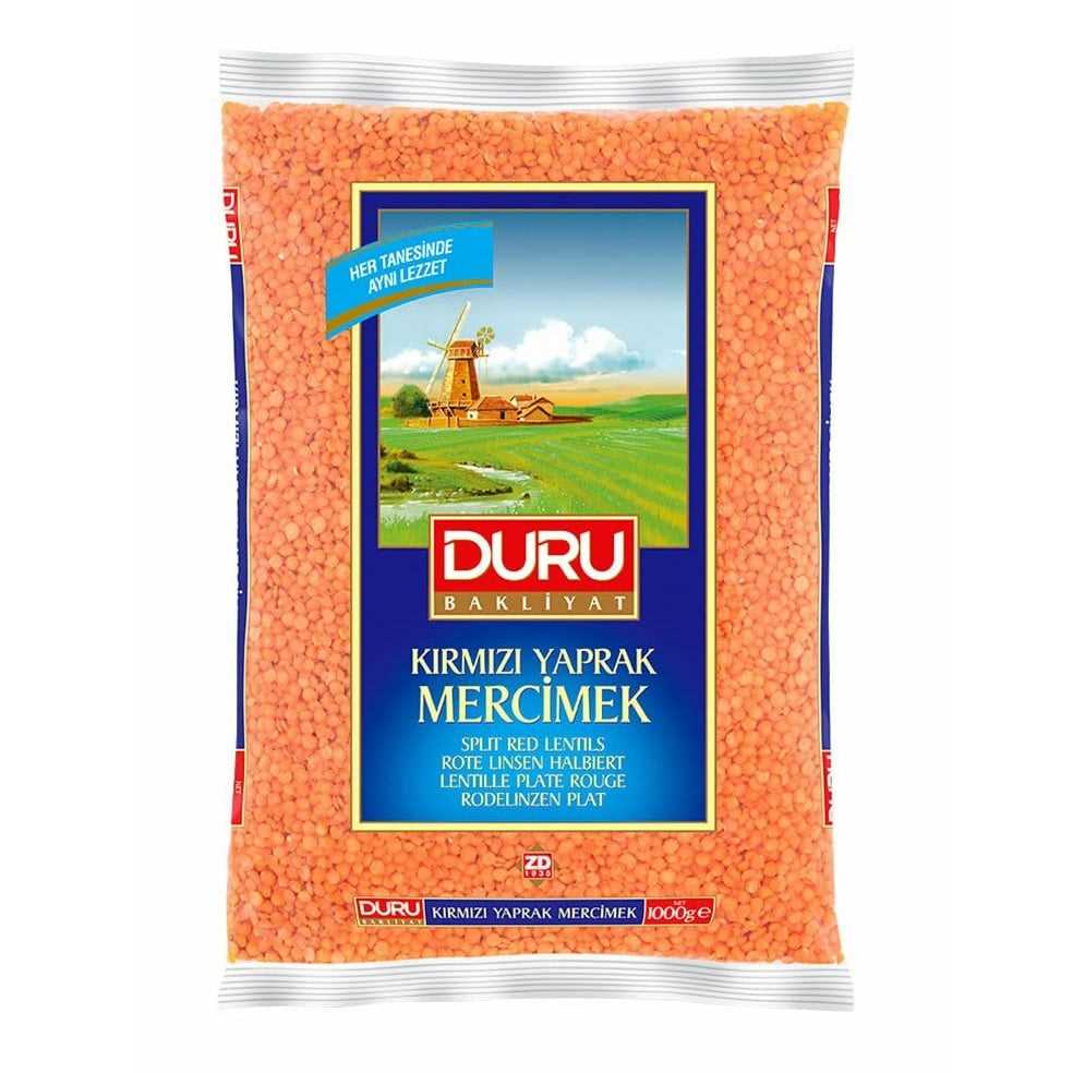 Duru Red Lentils Split (Kirma Kirmizi Mercimek) 1Kg