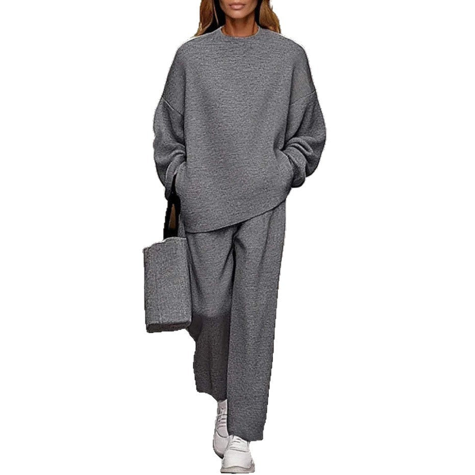 Fashionable Casual Long-sleeve Hoodie And Pants Set