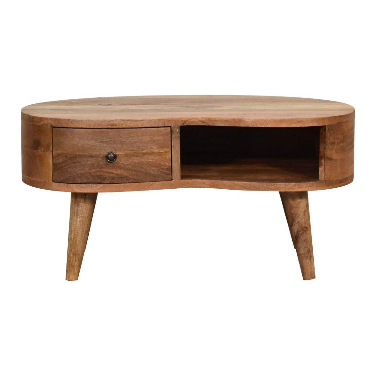 Artisan Mini Oak-ish Wave Coffee Table
