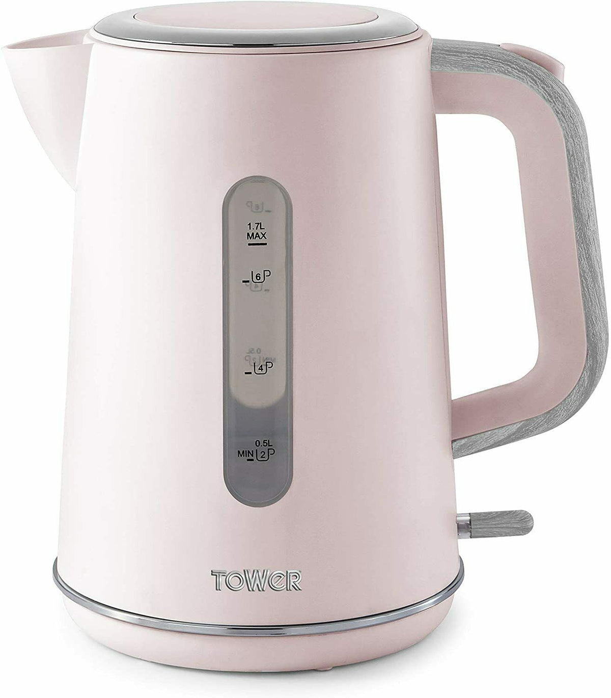 Tower Scandi 3KW 1.7L Rapid Boil Kettle Pink UK Plug