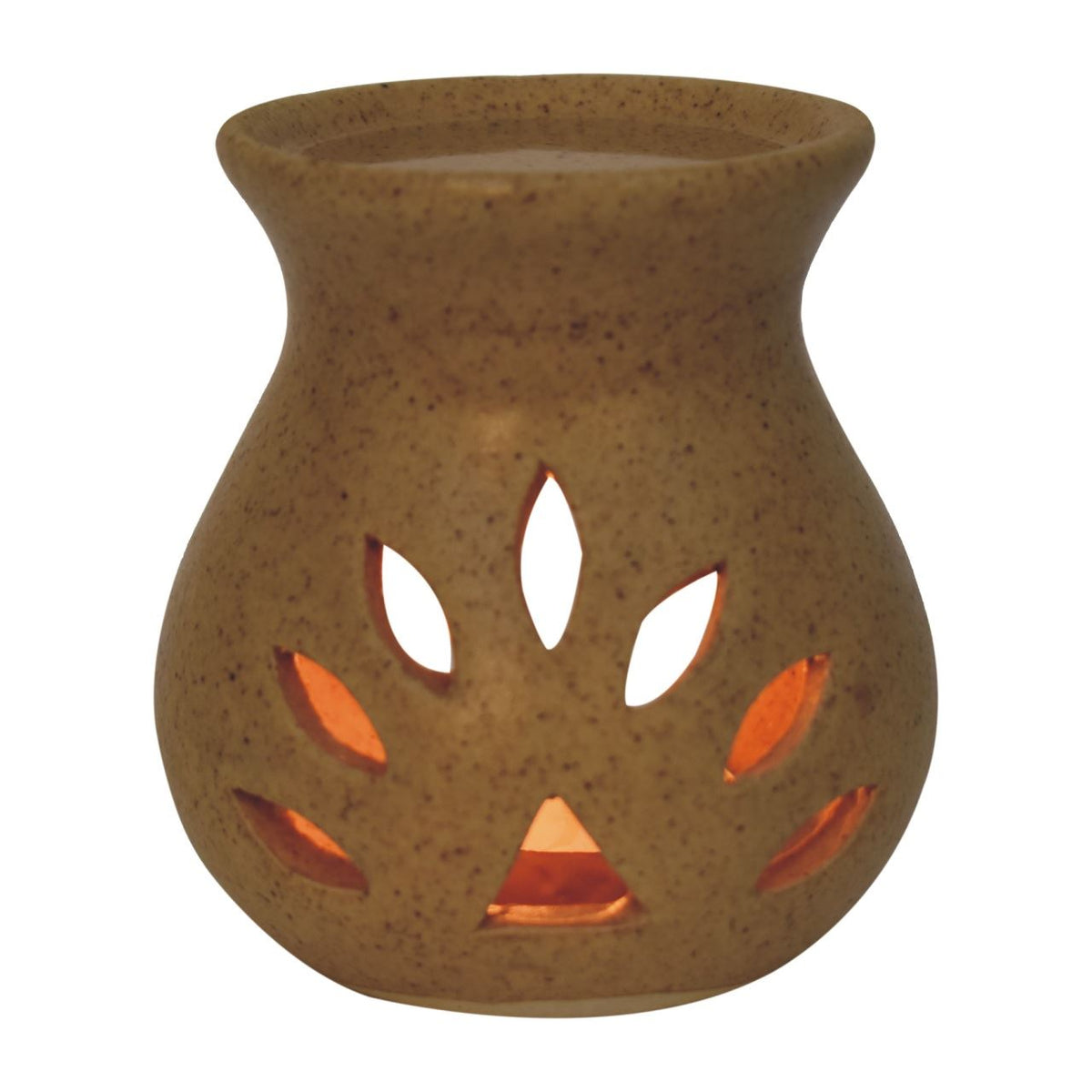 Artisan Beige Cut-out Oil Burner Set (Jasmine, Cinammon & Citronella)