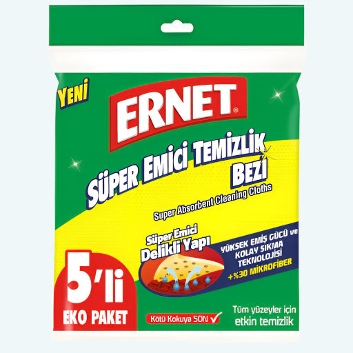 Ernet Super Cleaning Clothes Absorbent 5 Pcs