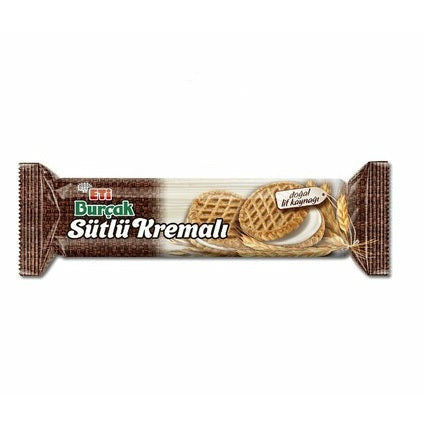 Eti Burcak Milk Cream Biscuit (Sutlu Kremali Biskuit) 100 Gr