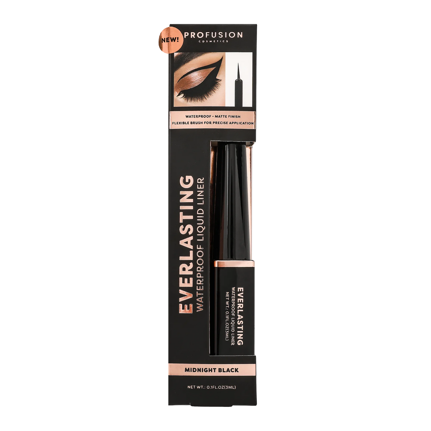 Everlasting Eyeliner | Wasserfester Flüssig-Liner - Mitternachtsschwarz