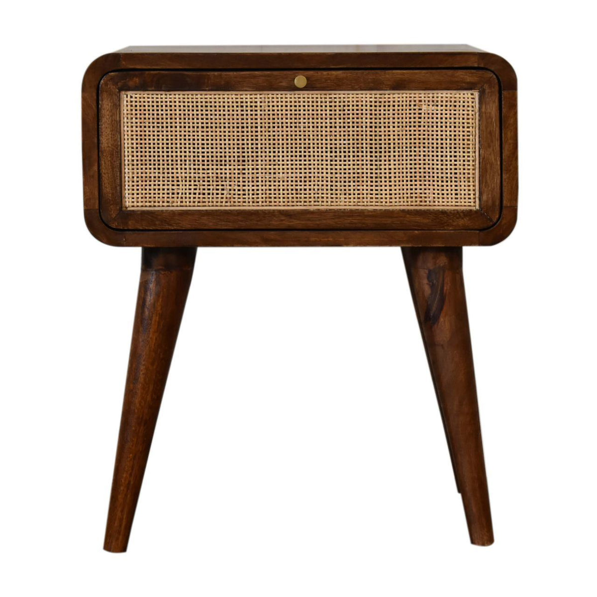 Artisan Chestnut Woven Bedside Table