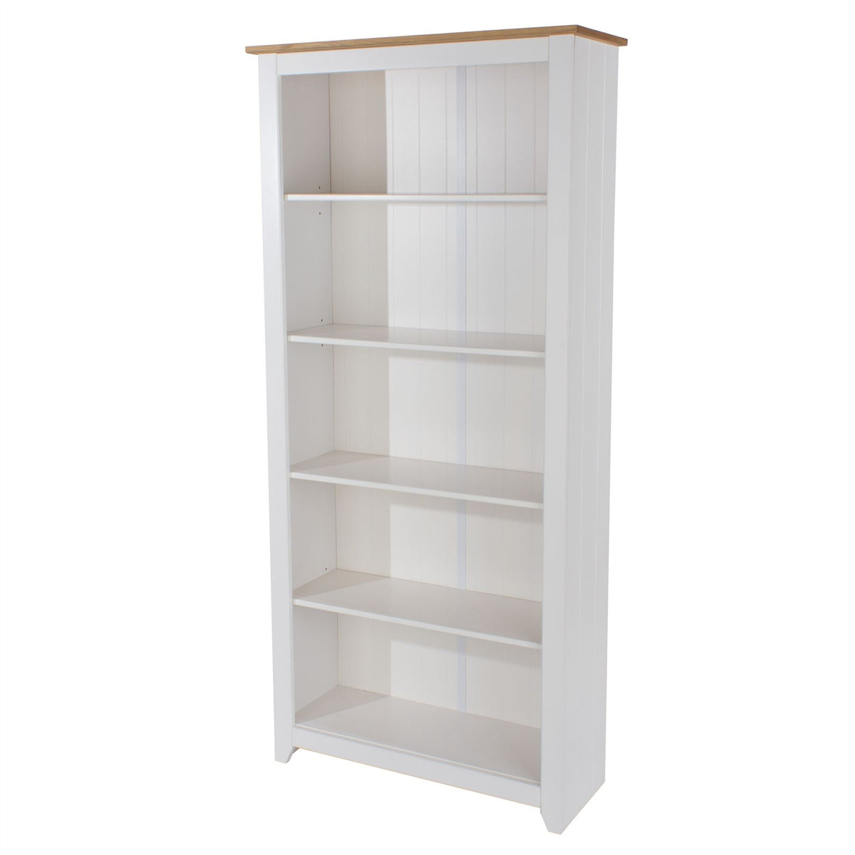 Capri White Tall Bookcase
