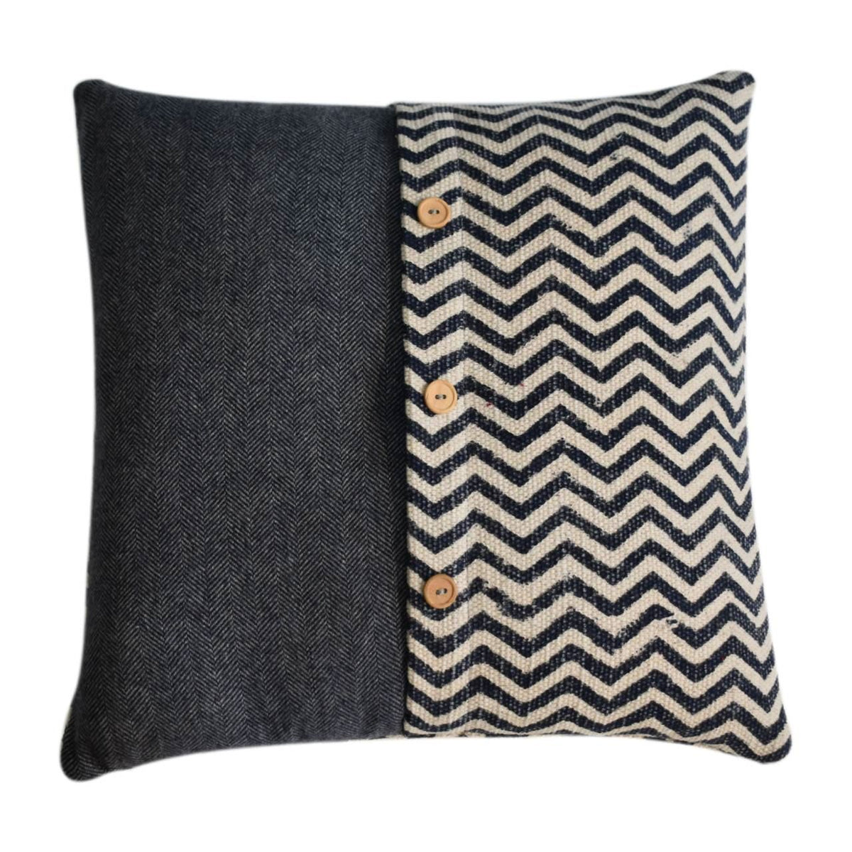 Artisan Quinn Cushion Set of 2 - Durrie & Black Tweed