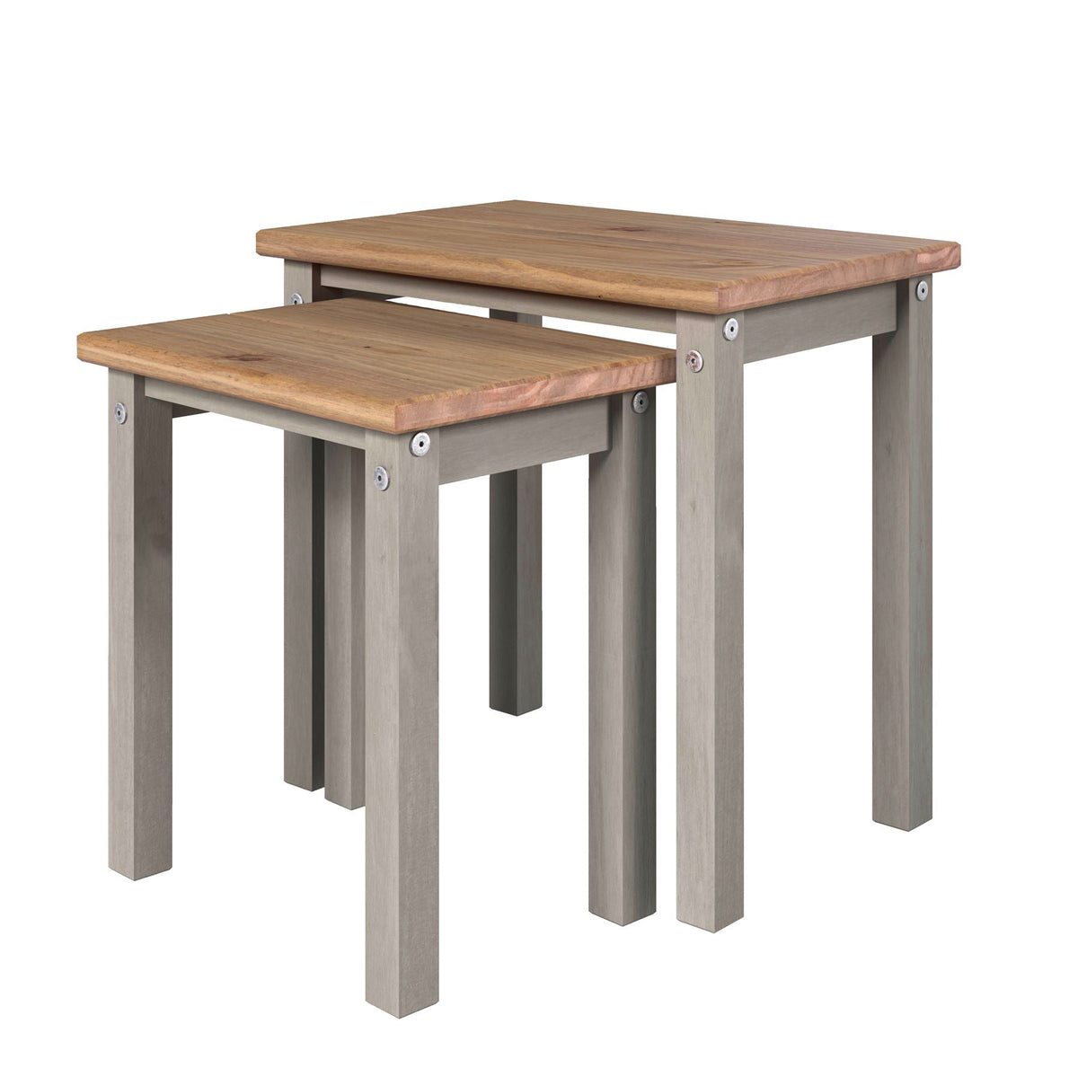 Linea Grey Nest Of 2 Tables