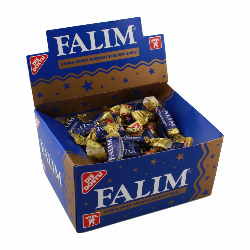 Falim Damla Chewing Gum without Sugar (Damla Aromali Sakiz (100'lu) 100 Pieces