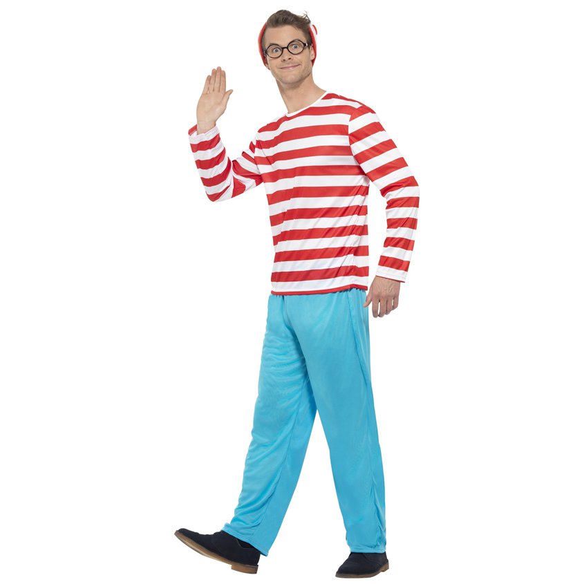Where's Wally Mens Costume - Adult Costume