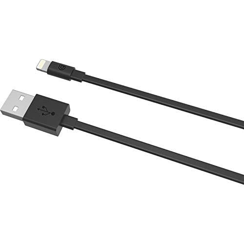 Griffin GP-019-BLK Charge/Sync 9cm Flat Cable with Lightning Connector - Black