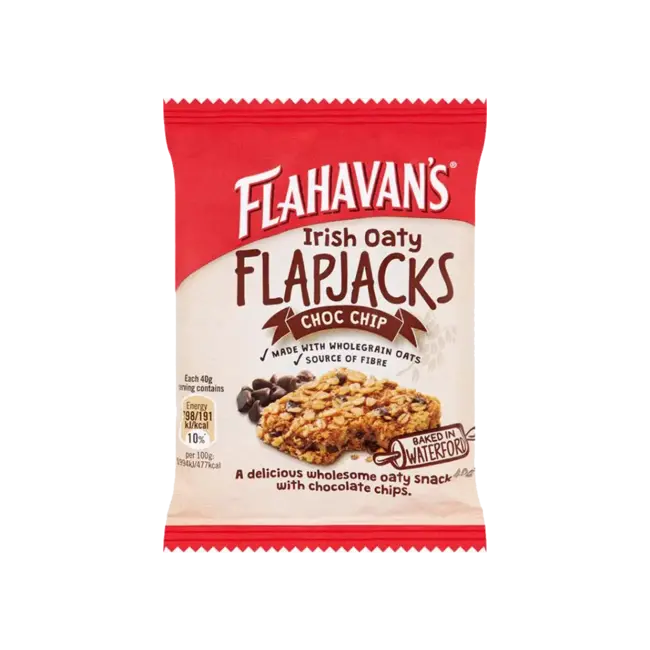 24 x Flahavan's Irish Oaty Flapjacks Schokostückchen 40g