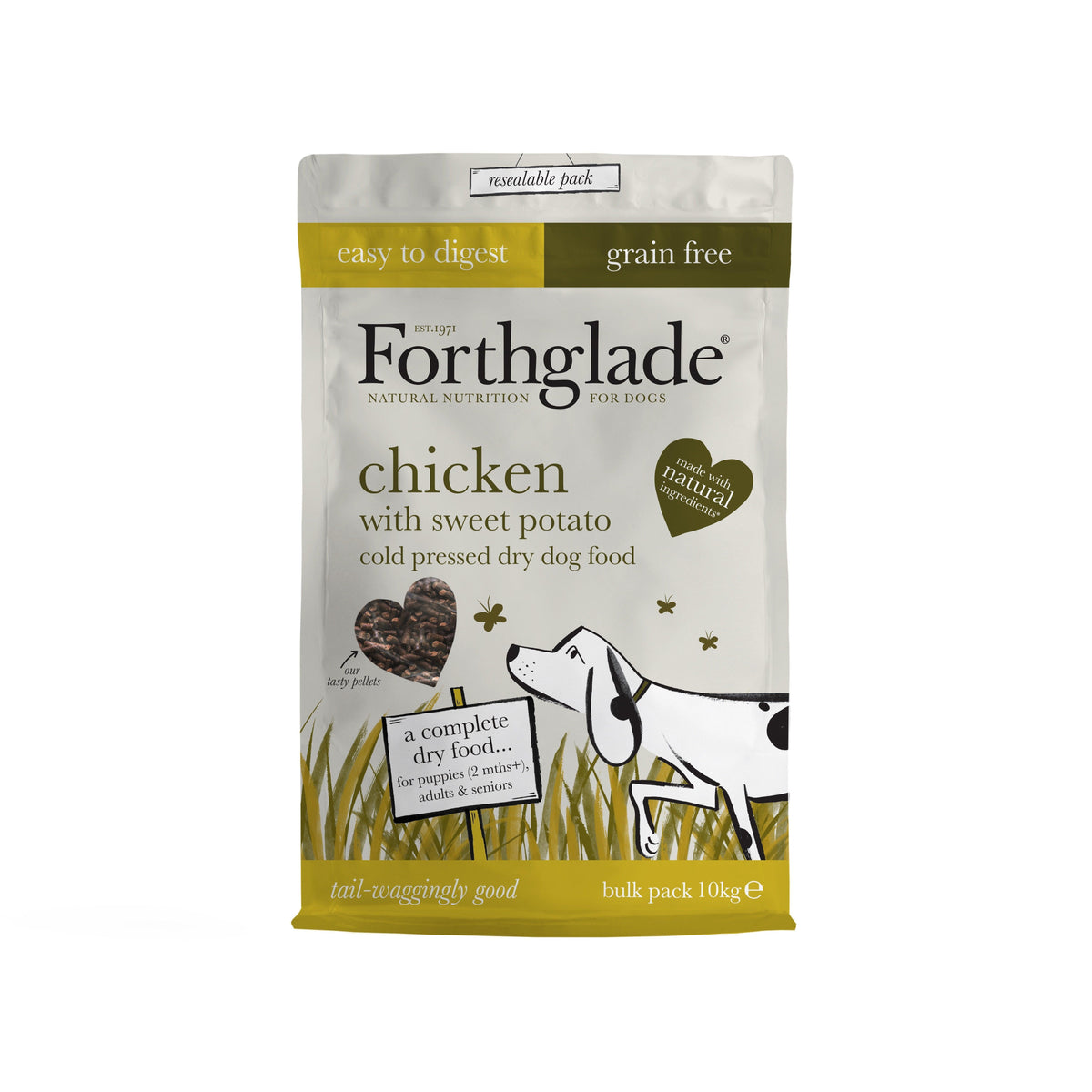 Forthglade Cold Pressed Grain Free Chicken - 10kg / 6kg / 2kg