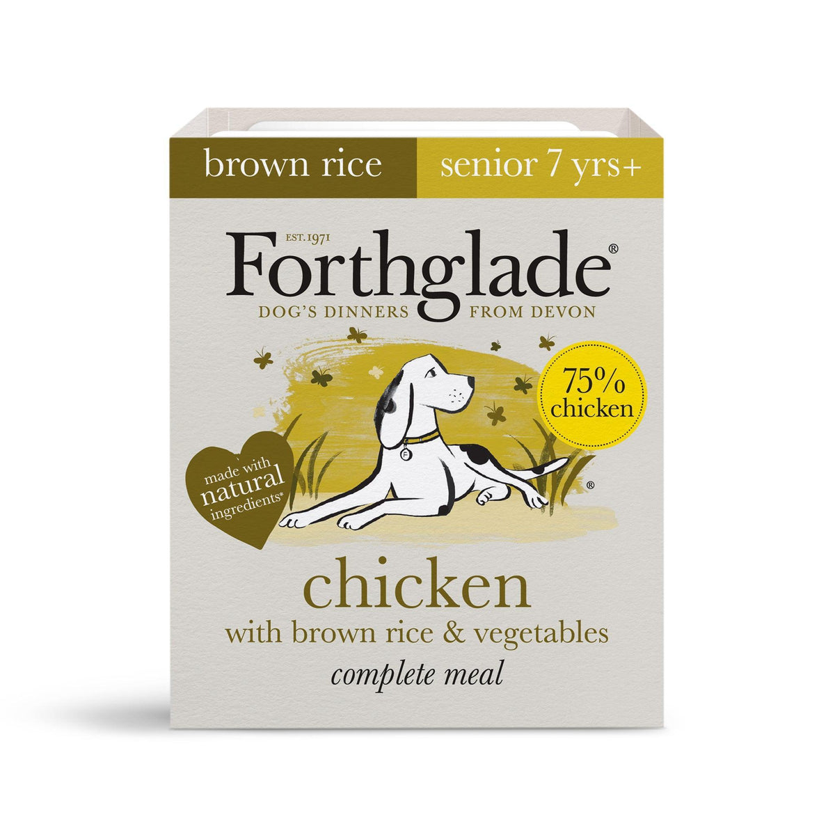 Forthglade Senior Complete Chicken with Brown Rice & Vegetables Trays 395g