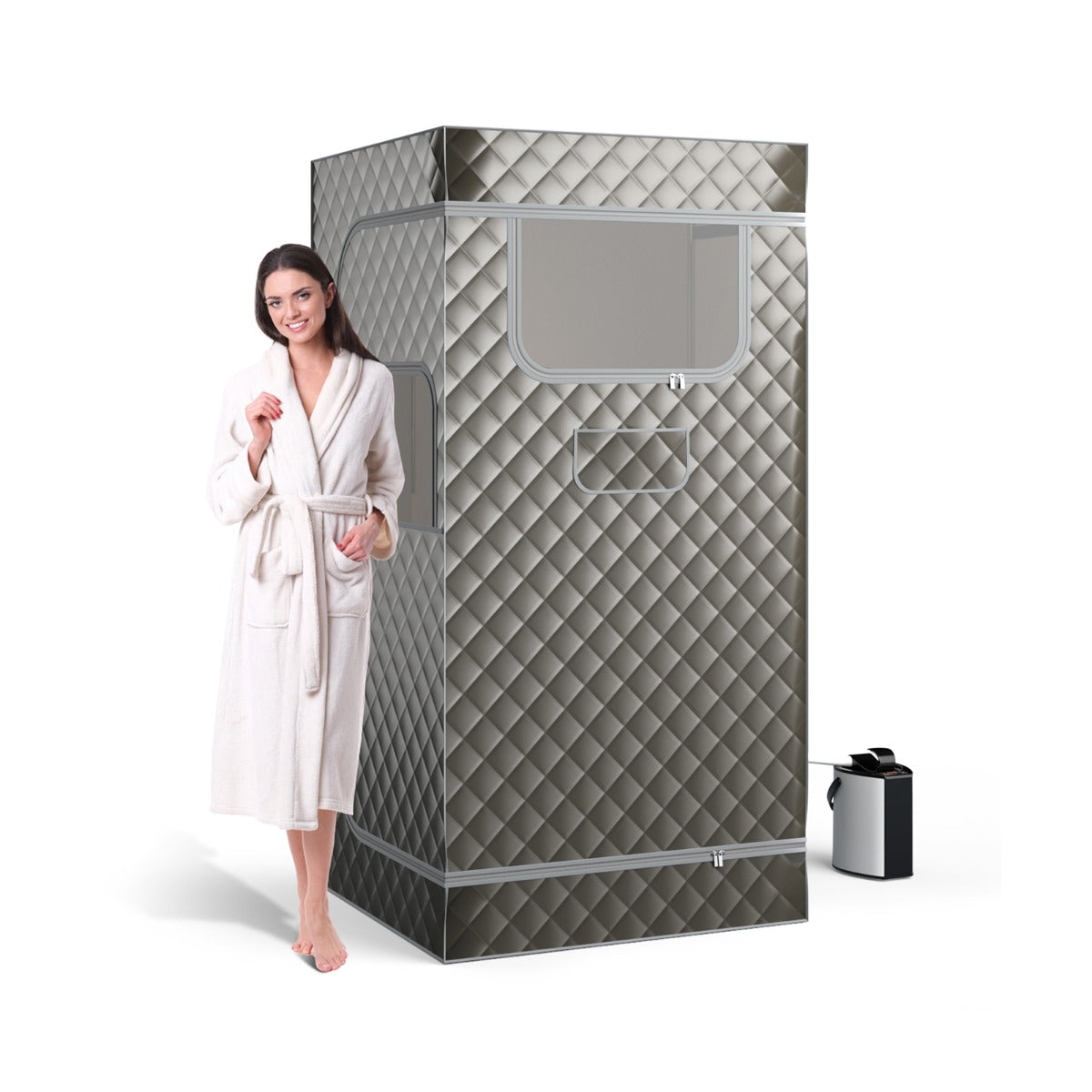 Portable Steam Sauna for Home with 3L Steam Generator-Black