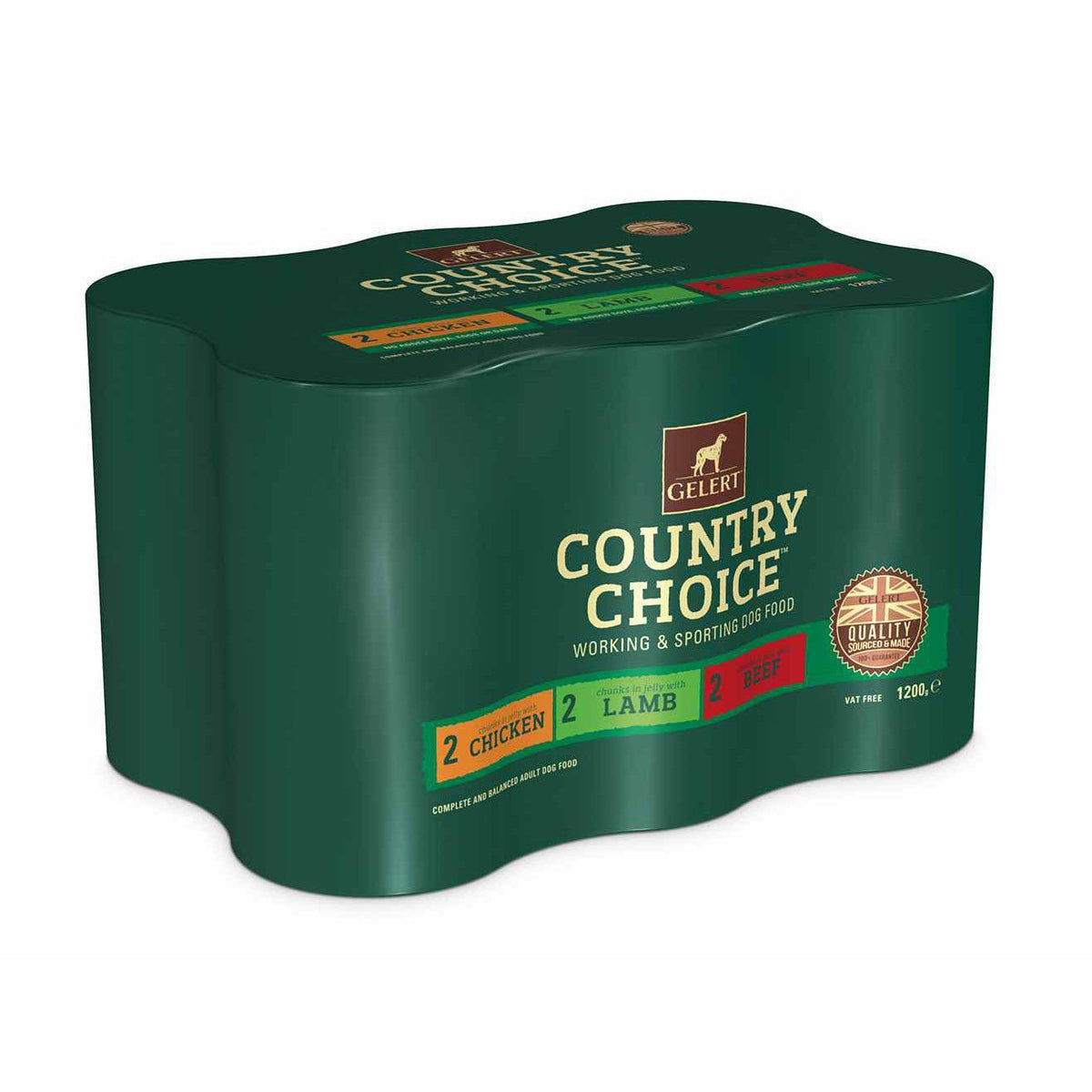 Gelert Country Choice Adult Dog Variety in Jelly Dog Food 1200g - Case of 6