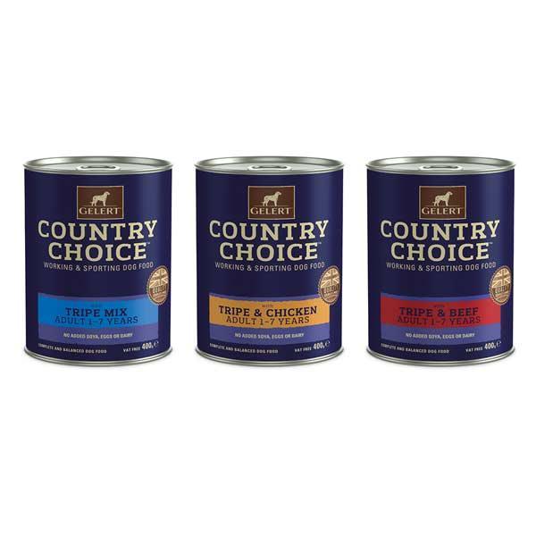 Gelert Country Choice Adult Dog Tripe Variety Dog Food 400g - Case of 12