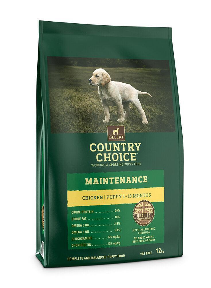 Gelert Country Choice Puppy Maintenance Chicken 12kg VAT FREE