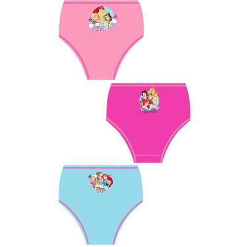 Girls Disney Princess Briefs (Pack of 3)