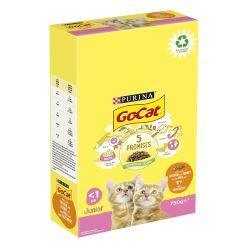 Go-Cat Junior with Chicken, Turkey mix with Milk Dry Cat Food, 750g - Case of 5
