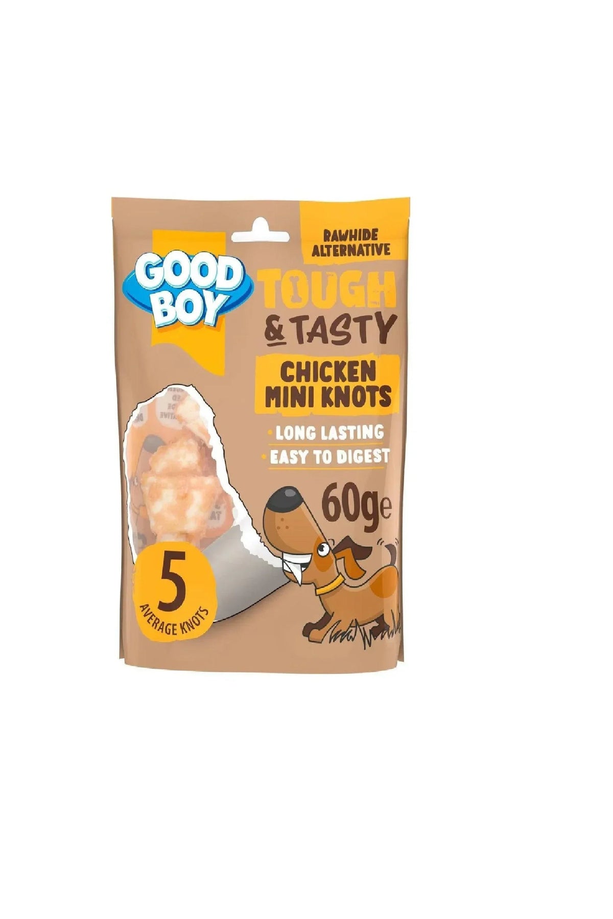Good Boy Tough and Tasty Chicken Mini Knots 60g - Case of 10