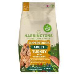 Harringtons Adult Dog Grain Free Superfoods Turkey, 1.7kg - Case of 4
