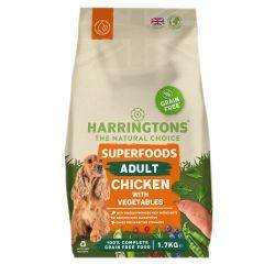 Harringtons Adult Dog Grain Free Superfoods Chicken, 1.7kg - Case of 4