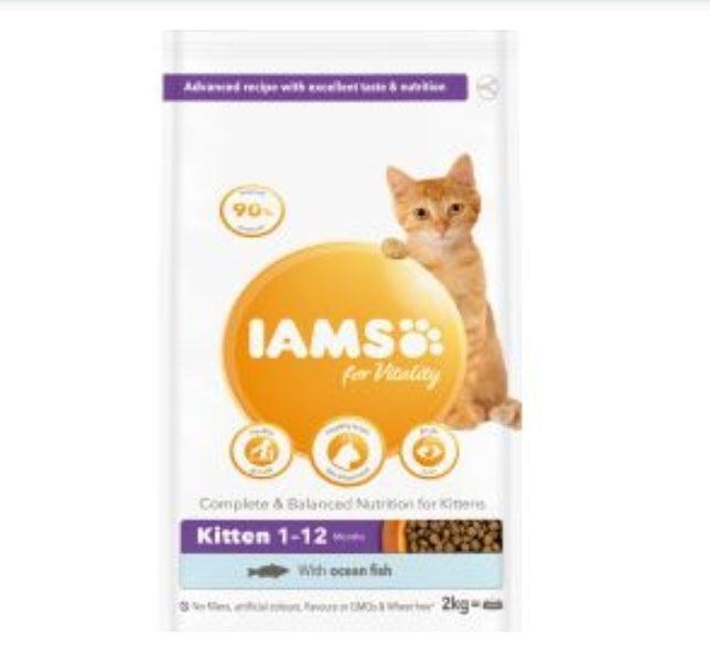 IAMS for Vitality Katzentrockenfutter für Kätzchen mit Fisch 2 kg
