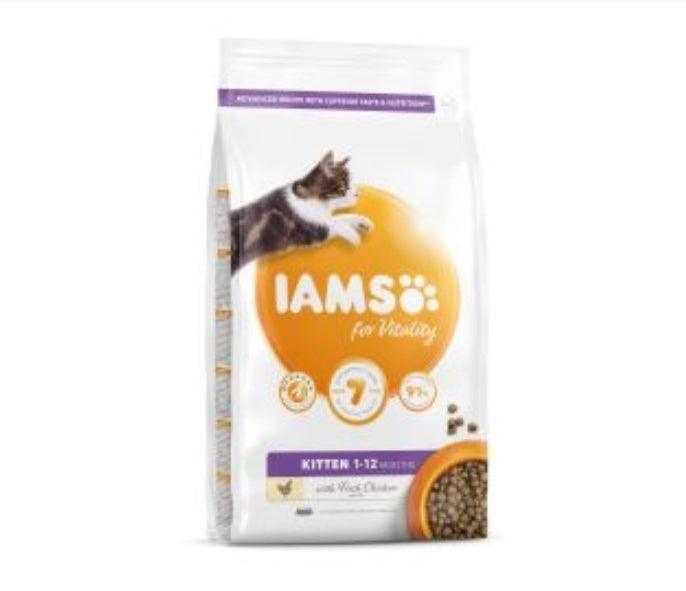 IAMS for Vitality Kitten Food with Fresh Chicken 2kg - Case of 2