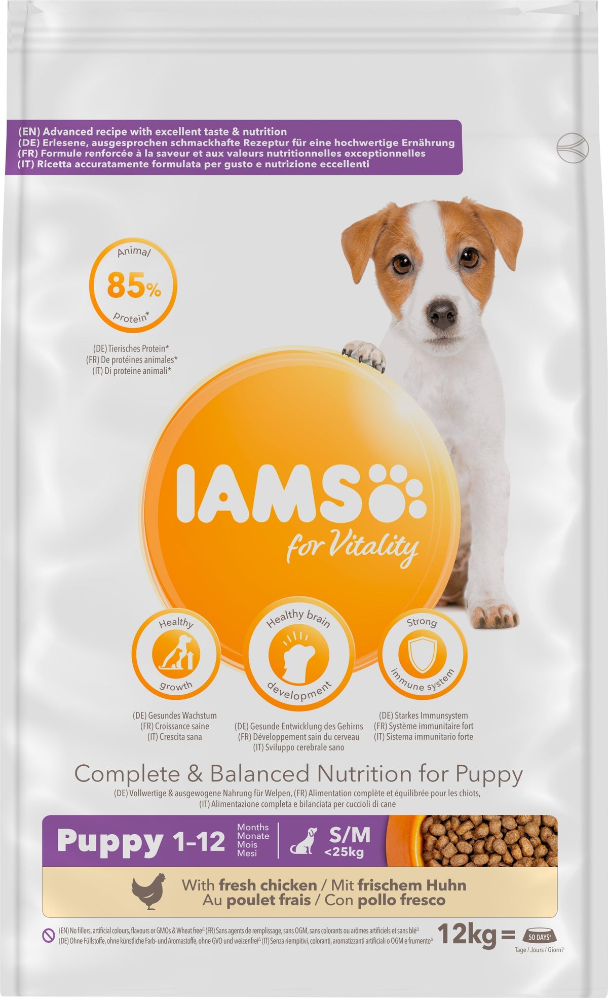 Iams Puppy Vitality Chicken 12kg
