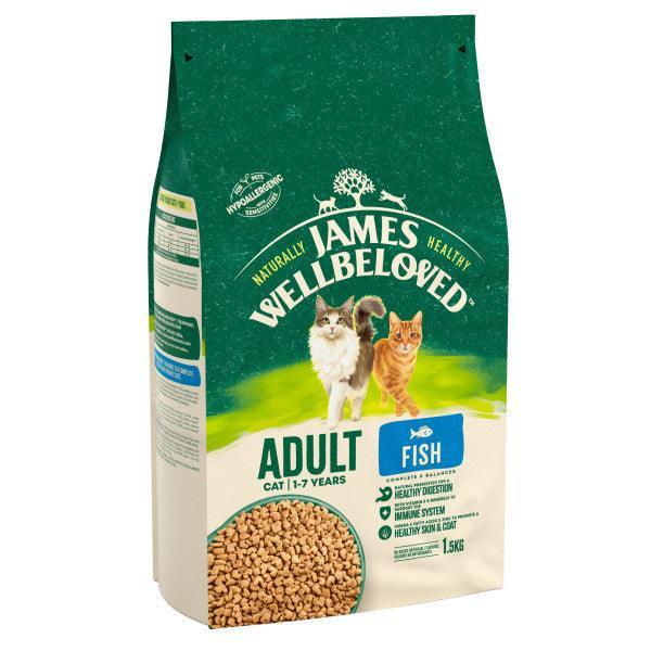 James Wellbeloved Adult Light Fish Dry Cat Food 1.5kg