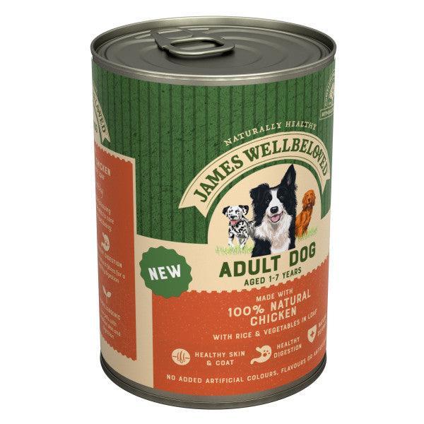 James Wellbeloved Adult Chicken Loaf Wet Dog Food 400g - Case of 12