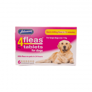 JVP 4Fleas Tablets Large Dog over 11kg 57mg 6 - Case of 6