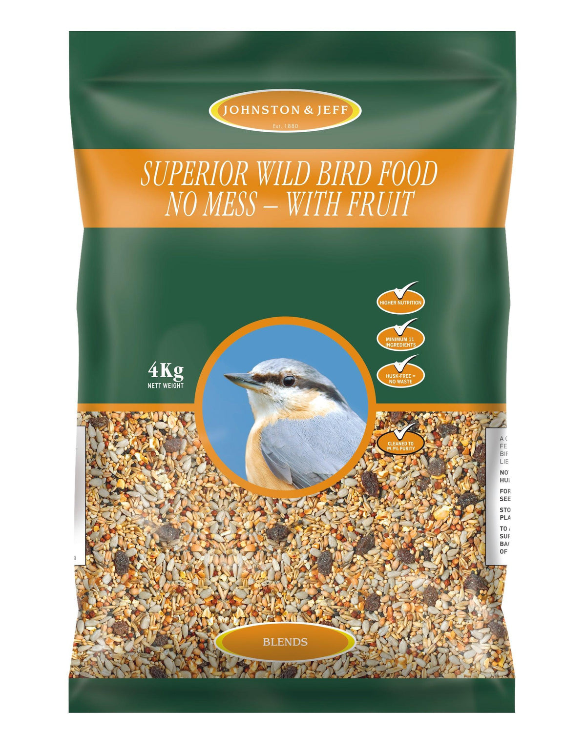Johnston & Jeff Superior Wild Bird with Fruit 4kg