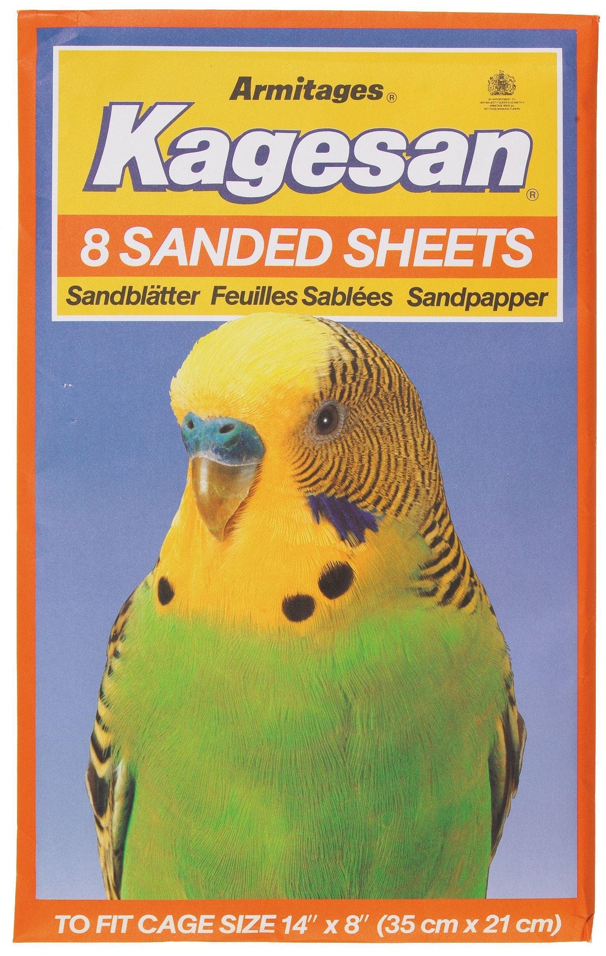 Kagesan Sand Sheets (35 x 21cm) x8 No.3 Orange - Case of 12