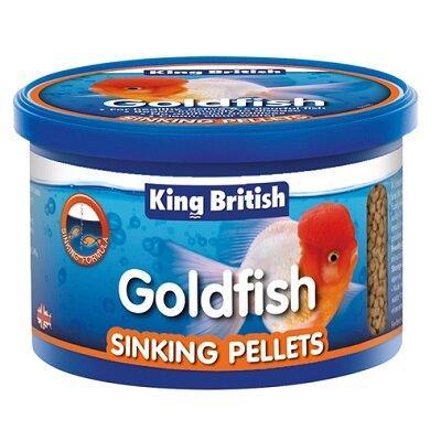 King British Goldfish Sinking Pellets 140g - Case of 6