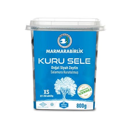 Marmarabirlik Dry Cured Black Olives (Kuru Sele) (XS) 800 gr