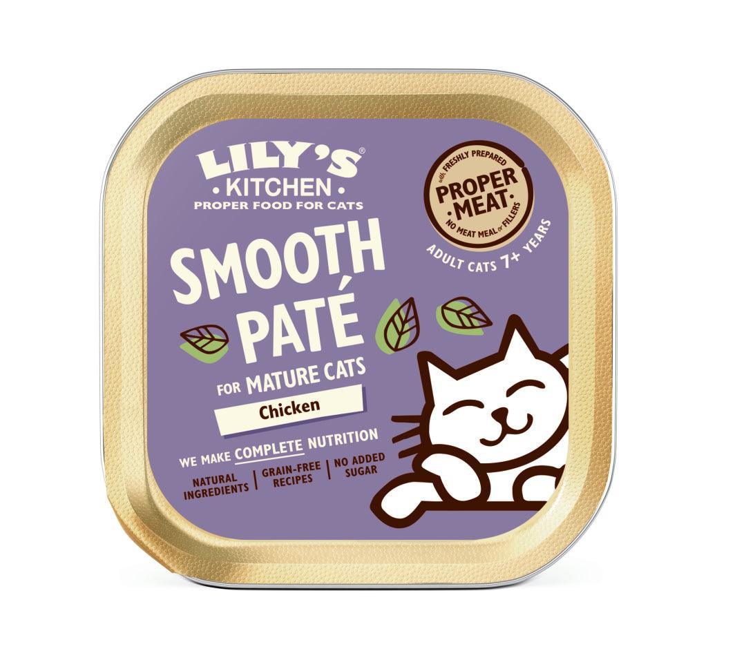 Lily's Kitchen Mature Cat Smooth Pate Chicken Foil 85g - Case of 19