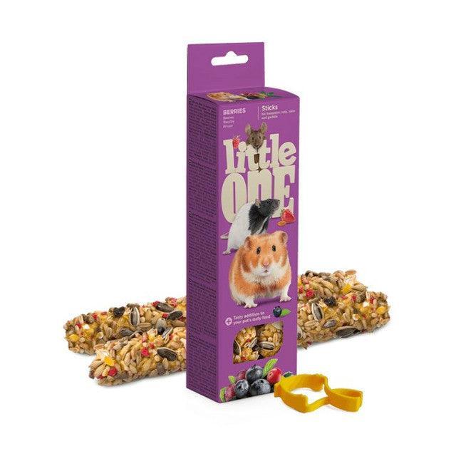 Little One Sticks For Hamsters, Rats, Mice And Gerbils With Berries 2x60G — Case of 8