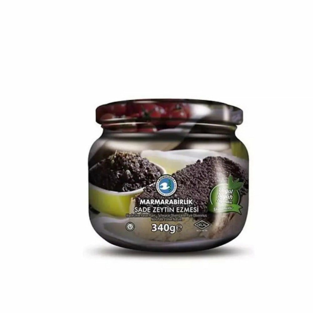 Marmarabirlik Black Olive Paste Plain Jar 340g (Sade Siyah Zeytin Ezmesi)
