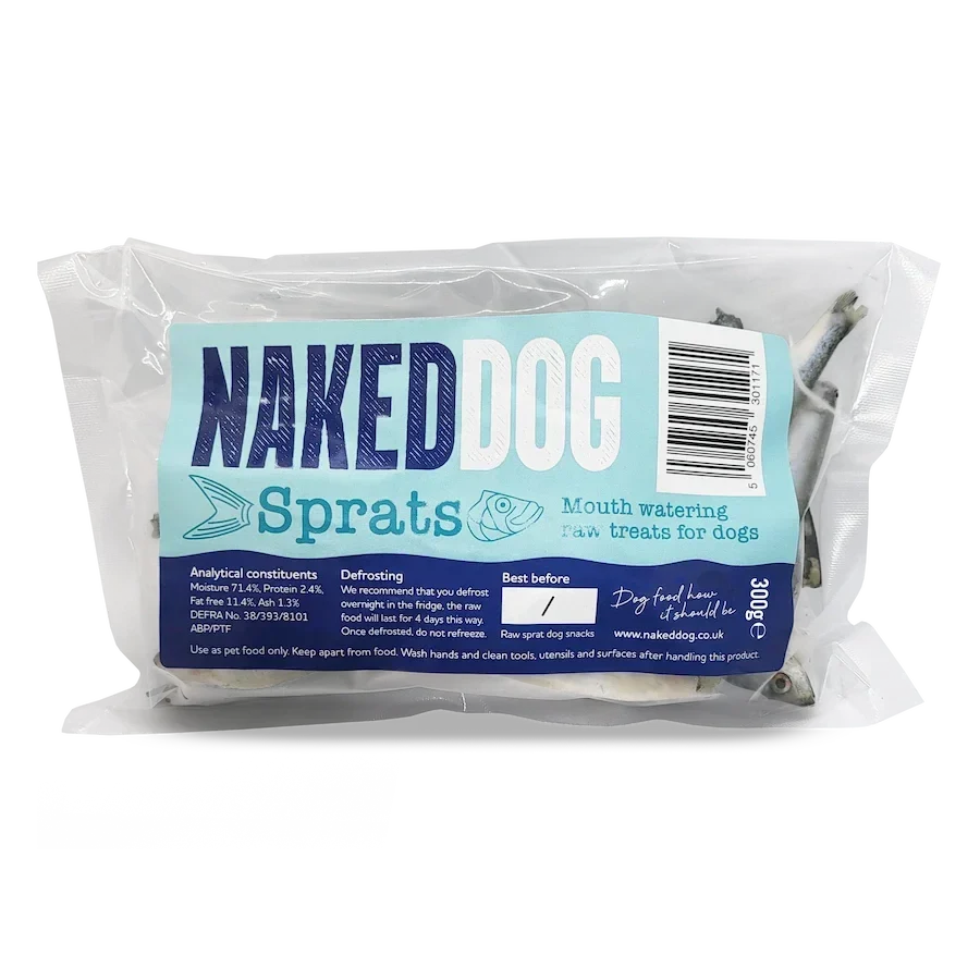 Naked Dog Raw Treat Sprats - 300g