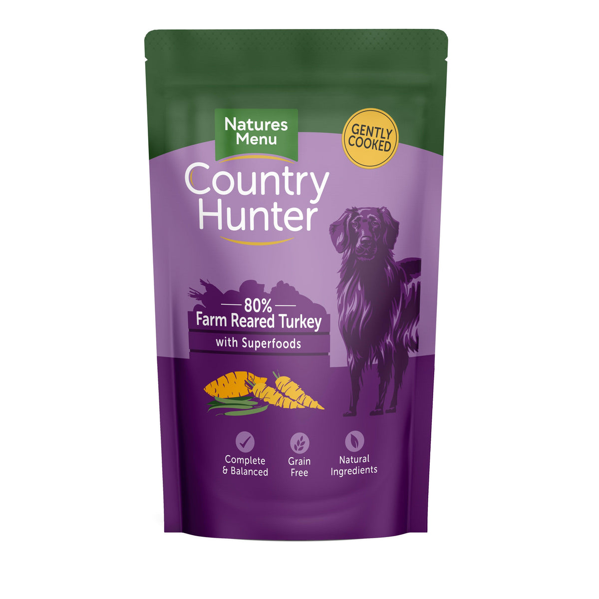 Natures Menu Country Hunter Turkey Dog Food 6 x 150g - Case of 3