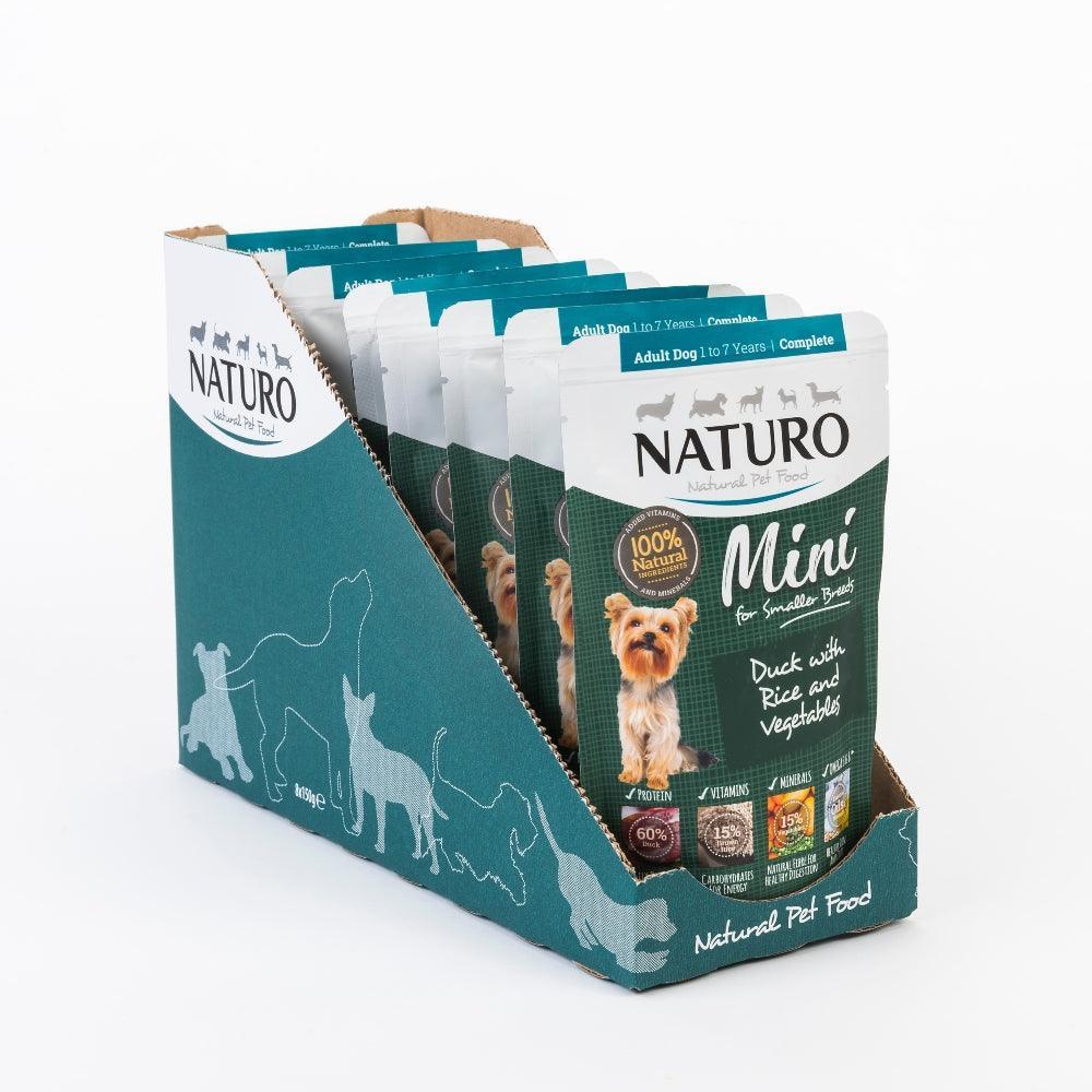 Naturo Adult Mini Duck with Rice and Vegetables Pouches 150g - Case of 8
