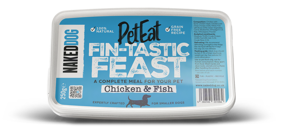 Naked Dog PetEat Fintastic Feast (Chicken & White Fish) 250g