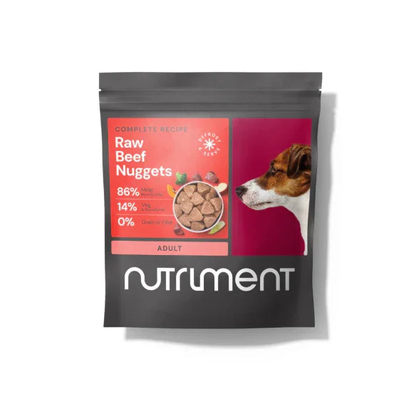 Nutriment Raw Beef Nuggets 1kg - Case of 12