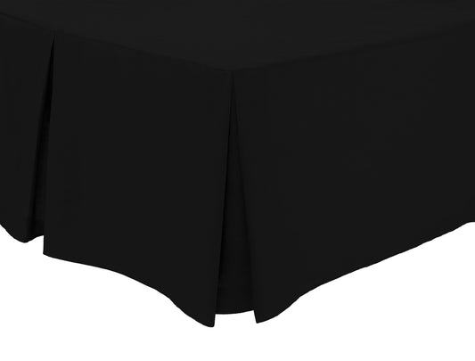 Fitted Pleated Valance Sheet | 50% Cotton 50% Polyester | OEKO-TEX Certified | Single to Super King | 12 Colours