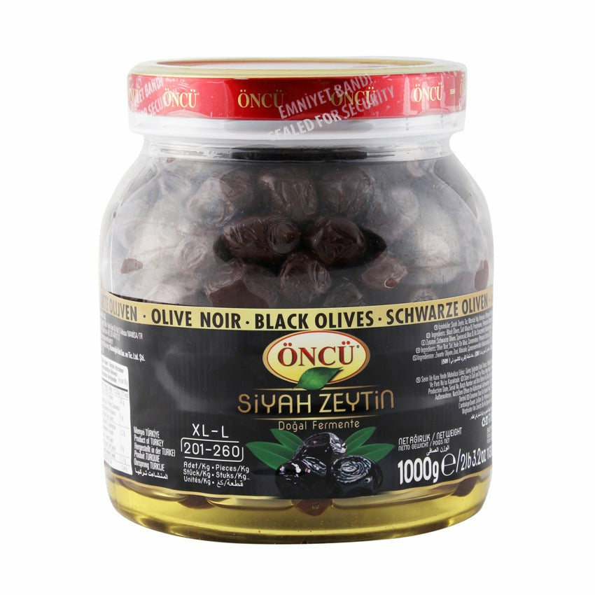 Oncu Black Olives (XL-L) 1Kg (Oncu siyah zeytin 1 kg)