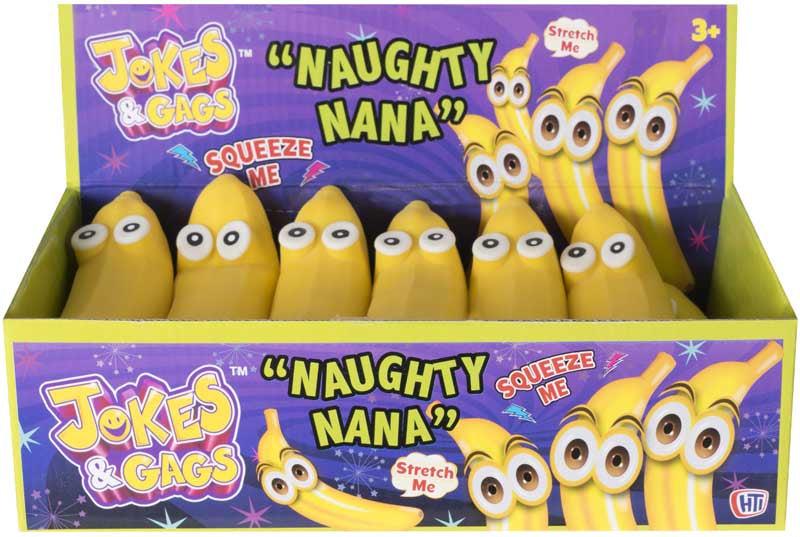 HTI Jokes & Gags Naughty Nana Stretchy Banana