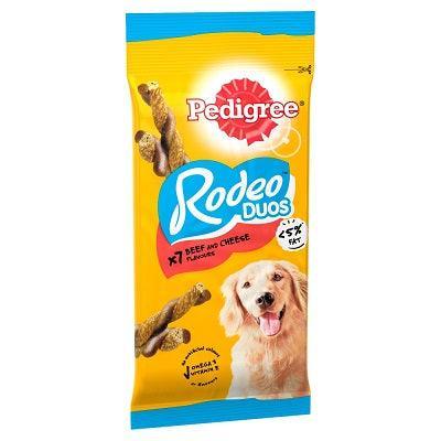 Pedigree Rodeo Duos Beef and Cheese 7 Sticks - Case of 10